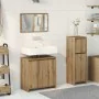 Juego de muebles baño 3 piezas madera ingeniería roble artisan de , Muebles de baño - Ref: Foro24-3328564, Precio: 115,87 €, ...