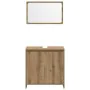 Juego de muebles baño 3 piezas madera ingeniería roble artisan de , Muebles de baño - Ref: Foro24-3328564, Precio: 115,87 €, ...