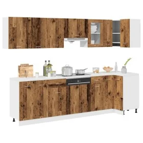 Mueble de cocina 11 piezas madera contrachapada madera vieja de , Armarios de cocina - Ref: Foro24-3328579, Precio: 609,08 €,...