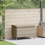 Caja almacenaje jardín ruedas ratán sintético gris 110x55x73cm de , Cajas de almacenaje para exteriores - Ref: Foro24-4103828...