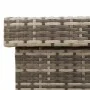 Caja almacenaje jardín ruedas ratán sintético gris 110x55x73cm de , Cajas de almacenaje para exteriores - Ref: Foro24-4103828...