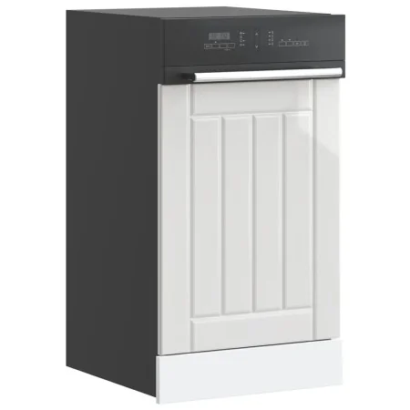 Panel lavavajillas Lucca madera contrachapada blanco brillante by , Kitchen cabinets - Ref: Foro24-853889, Price: 29,68 €, Di...