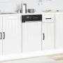 Panel lavavajillas Lucca madera contrachapada blanco brillante by , Kitchen cabinets - Ref: Foro24-853889, Price: 29,68 €, Di...