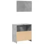 Armario de baño con espejo madera de ingeniería gris hormigón by , Bathroom furniture - Ref: Foro24-856041, Price: 60,26 €, D...