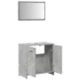Armario de baño con espejo madera de ingeniería gris hormigón by , Bathroom furniture - Ref: Foro24-856041, Price: 60,26 €, D...