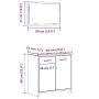 Armario de baño con espejo madera de ingeniería gris hormigón by , Bathroom furniture - Ref: Foro24-856041, Price: 60,26 €, D...