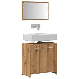 Mueble de baño con espejo de madera ingeniería roble artesanal von , Badezimmermöbel - Ref: Foro24-856043, Preis: 67,24 €, Ra...