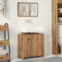 Mueble de baño con espejo de madera ingeniería roble artesanal by , Bathroom furniture - Ref: Foro24-856043, Price: 67,24 €, ...