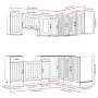 Mueble cocina Lucca blanco brillo 11 pzas madera contrachapada von , Küchenschränke - Ref: Foro24-3314953, Preis: 754,65 €, R...