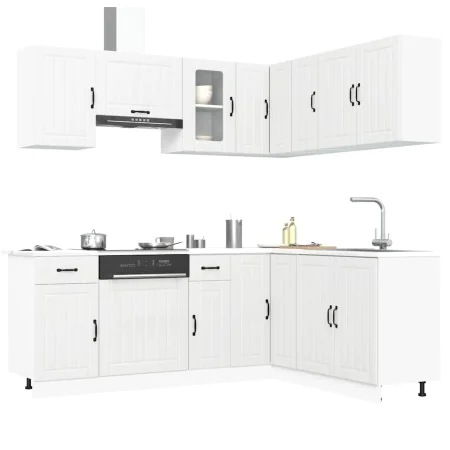 Mueble de cocina Lucca blanco 11 piezas madera contrachapada de , Armarios de cocina - Ref: Foro24-3314951, Precio: 682,92 €,...