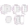 Mueble de cocina Lucca blanco 11 piezas madera contrachapada de , Armarios de cocina - Ref: Foro24-3314951, Precio: 682,92 €,...