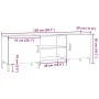 Mueble de TV madera de ingeniería roble artisan 150x30x50 cm von , TV-Möbel - Ref: Foro24-857329, Preis: 104,48 €, Rabatt: %