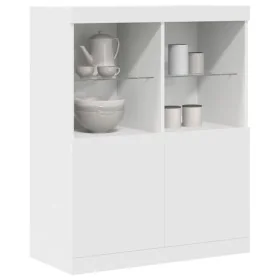 Aparador blanco 81x37x100 cm madera de ingeniería von , Schließfächer und Lagerschränke - Ref: Foro24-3318617, Preis: 136,10 ...