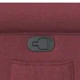 Sillón reclinable de tela rojo tinto by , Armchairs - Ref: Foro24-4015639, Price: 190,70 €, Discount: %