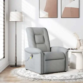 Sillón reclinable de masaje de tela gris claro von , Sessel - Ref: Foro24-4015626, Preis: 210,43 €, Rabatt: %
