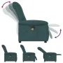 Sillón de masaje reclinable de tela verde oscuro by , Armchairs - Ref: Foro24-4015632, Price: 204,60 €, Discount: %