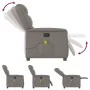 Sillón de masaje reclinable de tela gris taupé by , Armchairs - Ref: Foro24-4015613, Price: 207,65 €, Discount: %