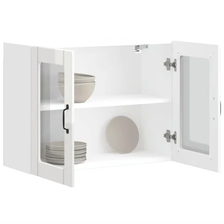 Armario pared cocina puerta cristal Lucca blanca alto brillo von , Küchenschränke - Ref: Foro24-853849, Preis: 95,99 €, Rabat...
