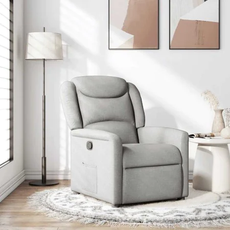 Sillón reclinable de tela gris nube by , Armchairs - Ref: Foro24-4015605, Price: 189,03 €, Discount: %