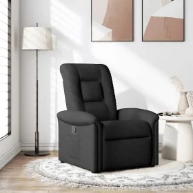 Sillón reclinable de tela negro by , Armchairs - Ref: Foro24-4015618, Price: 190,55 €, Discount: %