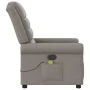Sillón de masaje reclinable de tela gris taupé by , Armchairs - Ref: Foro24-4015653, Price: 224,81 €, Discount: %
