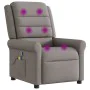 Sillón de masaje reclinable de tela gris taupé by , Armchairs - Ref: Foro24-4015653, Price: 224,81 €, Discount: %