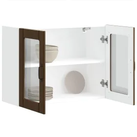Armario pared cocina puerta de cristal Lucca roble marrón von , Küchenschränke - Ref: Foro24-853854, Preis: 83,11 €, Rabatt: %