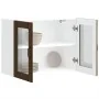 Armario pared cocina puerta de cristal Lucca roble marrón de , Armarios de cocina - Ref: Foro24-853854, Precio: 83,11 €, Desc...