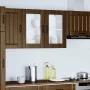 Armario pared cocina puerta de cristal Lucca roble marrón de , Armarios de cocina - Ref: Foro24-853854, Precio: 83,11 €, Desc...