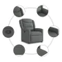 Sillón reclinable de tela gris oscuro von , Sessel - Ref: Foro24-4015597, Preis: 191,42 €, Rabatt: %