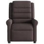 Sillón de masaje reclinable de tela marrón oscuro by , Armchairs - Ref: Foro24-4015651, Price: 212,21 €, Discount: %