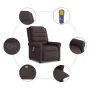 Sillón de masaje reclinable de tela marrón oscuro by , Armchairs - Ref: Foro24-4015651, Price: 212,21 €, Discount: %