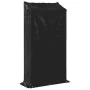 Leñero con protector de lluvia 100x40x200 cm acero galvanizado by , Firewood bags and holders - Ref: Foro24-4104948, Price: 7...