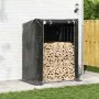 Leñero con protector de lluvia 150x100x200 cm acero galvanizado von , Brennholztaschen und -halter - Ref: Foro24-4104955, Pre...