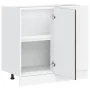 Mueble bajo para fregadero de madera ingeniería roble ahumado by , Kitchen cabinets - Ref: Foro24-854293, Price: 79,01 €, Dis...