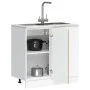 Mueble bajo para fregadero madera contrachapada roble sonoma de , Armarios de cocina - Ref: Foro24-854291, Precio: 72,72 €, D...