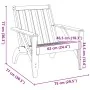 Sillas de jardín adirondack 2 uds blanco 75x77x77 cm de , Sillas de jardín - Ref: Foro24-859333, Precio: 146,91 €, Descuento: %