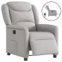 Sillón reclinable eléctrico de tela gris nube by , Armchairs - Ref: Foro24-3303183, Price: 255,08 €, Discount: %