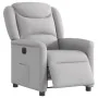 Sillón reclinable eléctrico de tela gris nube by , Armchairs - Ref: Foro24-3303183, Price: 255,08 €, Discount: %