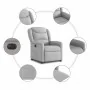 Sillón reclinable eléctrico de tela gris nube by , Armchairs - Ref: Foro24-3303183, Price: 255,08 €, Discount: %