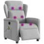 Sillón reclinable de masaje elevable tela gris taupé by , Armchairs - Ref: Foro24-3303211, Price: 295,25 €, Discount: %