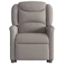 Sillón reclinable de masaje elevable tela gris taupé by , Armchairs - Ref: Foro24-3303211, Price: 295,25 €, Discount: %