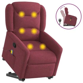 Sillón reclinable de masaje elevable tela rojo tinto von , Sessel - Ref: Foro24-3303207, Preis: 292,72 €, Rabatt: %