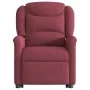 Sillón reclinable de masaje elevable tela rojo tinto by , Armchairs - Ref: Foro24-3303207, Price: 293,57 €, Discount: %