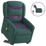 Sillón masaje eléctrico reclinable elevable tela verde oscuro by , Armchairs - Ref: Foro24-3303230, Price: 341,33 €, Discount: %