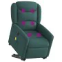 Sillón masaje eléctrico reclinable elevable tela verde oscuro by , Armchairs - Ref: Foro24-3303230, Price: 341,33 €, Discount: %