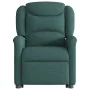 Sillón masaje eléctrico reclinable elevable tela verde oscuro by , Armchairs - Ref: Foro24-3303230, Price: 341,33 €, Discount: %
