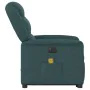Sillón masaje eléctrico reclinable elevable tela verde oscuro by , Armchairs - Ref: Foro24-3303230, Price: 341,33 €, Discount: %