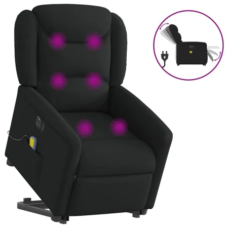 Sillón de masaje eléctrico reclinable elevable tela negro von , Sessel - Ref: Foro24-3303226, Preis: 345,70 €, Rabatt: %