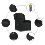Sillón de masaje eléctrico reclinable elevable tela negro von , Sessel - Ref: Foro24-3303226, Preis: 345,70 €, Rabatt: %